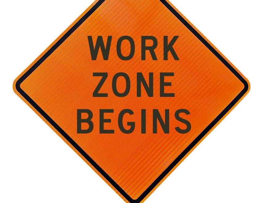Work Zone Begins Sign RS ACM 36 WRKZNBGN Traffic Safety Store