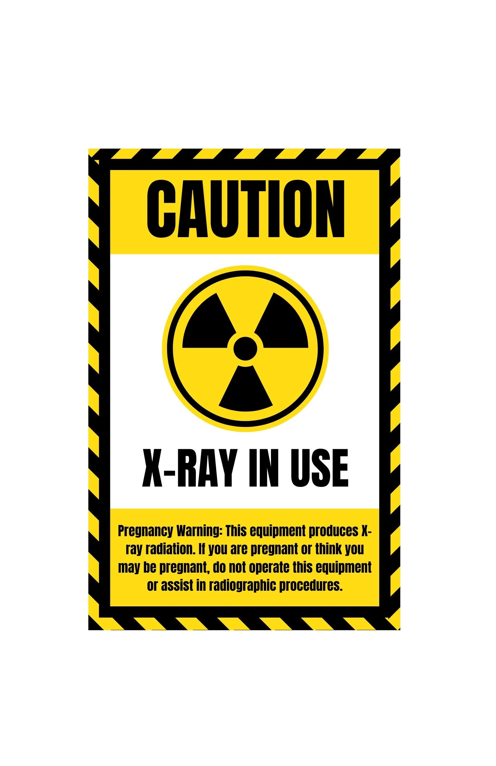 X ray Radiation Safety Poster Caution Pregnancy Posting Radiology Room Veterinary Hospital Printable PDF OSHA Radiation Safety Etsy